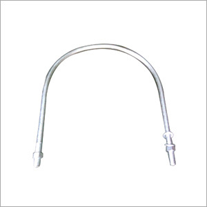 Galvanised U Clamp With 2 Hex Nuts And 2 Washer