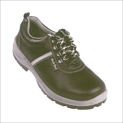 Black Leather 4 Strap Shoe