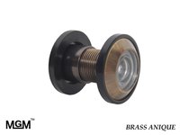 Brass Antique Door Viewer - Brass Material, 18mm To 57mm Length, 25mm Diameter | 180-degree Viewing Area, Easy Installation, Multiple Finishes Available
