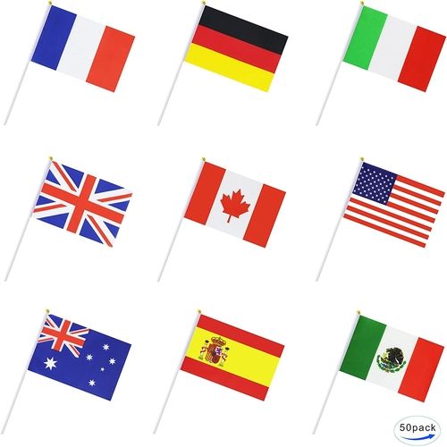 International Hand Flags