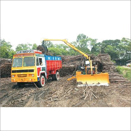 Loading and Unloading Wood with Radial Loader