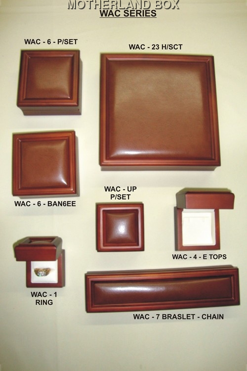 imported wooden with leather jewellery box series