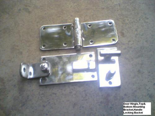Door Hinges,Top & Bottom Mounting Bracket,Handle Locking Bracket