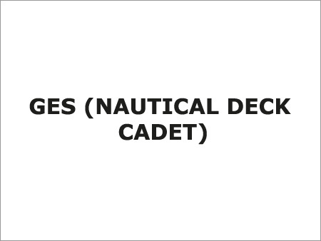 Ges (Nautical Deck Cadet)