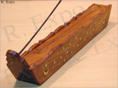 Wooden Incense Burner Box Celestial