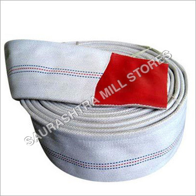 Cotton Hose Pipe - Cotton Blend, Sizes 1-4, White | Anti-Pressure, Anti-Ageing, Reliable for Industrial Use, 3-Month Warranty