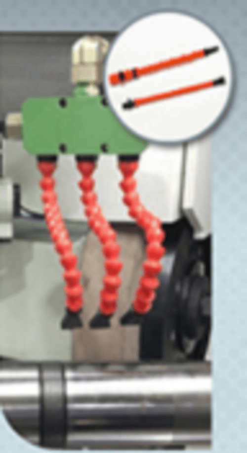 Plastic Flexible Coolant Pipes - Color: Red
