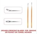 Crescent Blades For Groove/Pocket/ Tunnel Incision