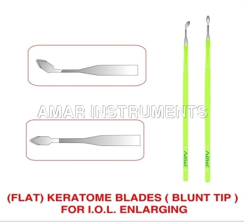 Keratome Blades(Blunt Tip) For I.O.L Enlarging