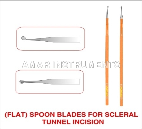 Spoon Blades For Scleral Tunnel Incision