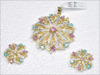 Gold Plated Pendent Set