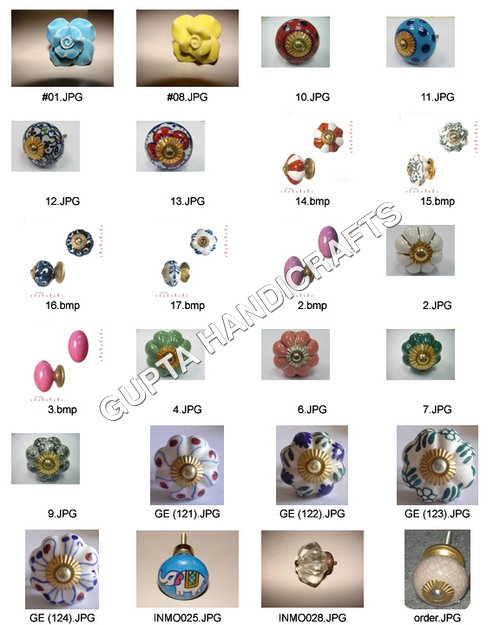Ceramic Painted Knobs