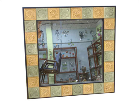 Brass Mirror Frame - Iron & Brass Custom Sizes | Handcrafted Elegant Design Wall Mount