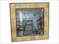 Brass Mirror Frame - Iron & Brass, Custom Sizes | Handcrafted, Elegant Design, Wall Mount
