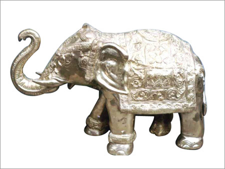 Brass Statues - High Purity Brass, Variable Dimensions | Handcrafted Elephant Design, Polished Finish, Antique Look, Intricate Details