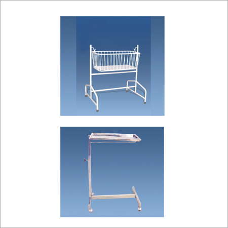 Hospital General Equipment - Steel Material, Variable Dimensions | Durable, Efficient, Mobile, 100kg Weight Capacity, 4 Swivel Wheels