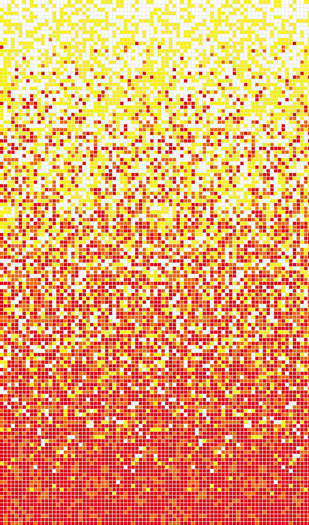 Gradiation Glass Mosaic Tiles