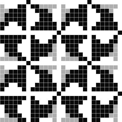 Pattern Glass Mosaic tiles