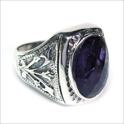 Natural Gemstone Silver Ring