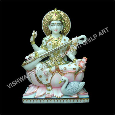 Marble Saraswati Statue