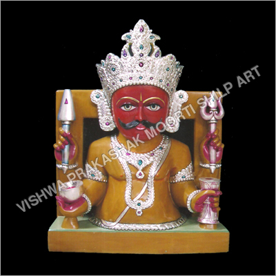 Marble Nakoda Bhairav Sculpture