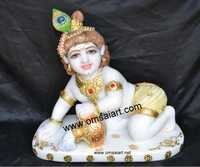 Marble Child Krishna Statue