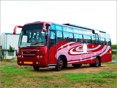 Non A C Semi Luxury Bus - Steel, 10-12m Length, Diesel Engine, BS-IV Emission Norms | Comfortable Seating, Durable Chassis, Safe Passenger Transport, Reliable for Intercity Travel