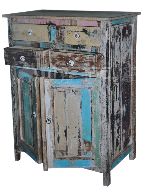 Reclaimed Wooden Drawer Chest