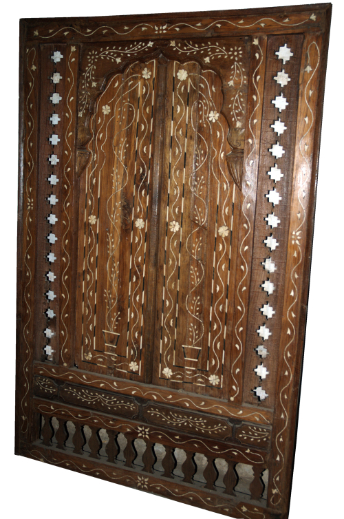 Wooden Antique Metal Fittings Door