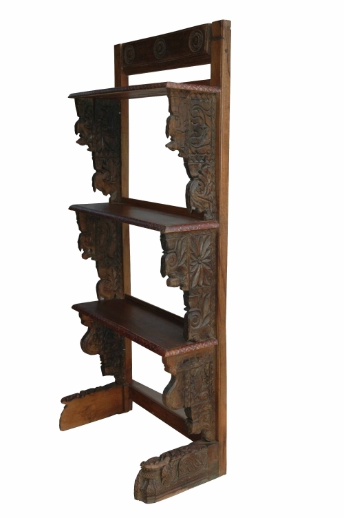 Indian Wooden Handicrafts - Antique Book Shelf
