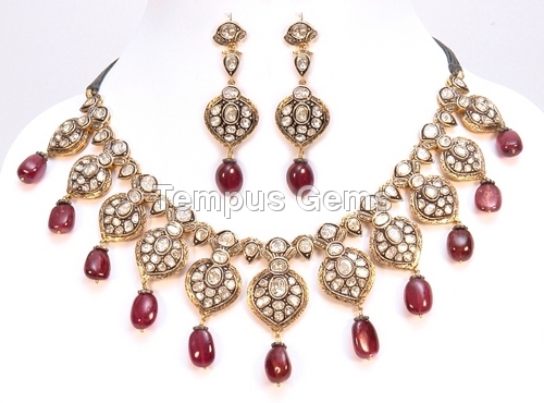 Rose Cut Diamond Necklace