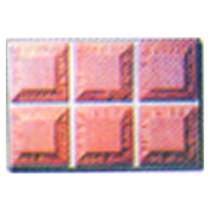 Decorative Wall Tiles Moulds & Interlocking Paver - Plastic, 10x10 cm, Reddish-Brown | Easy Installation, Durable, Interlocking Design