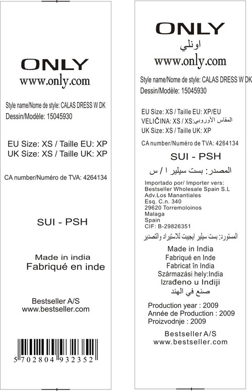Barcodes Labels