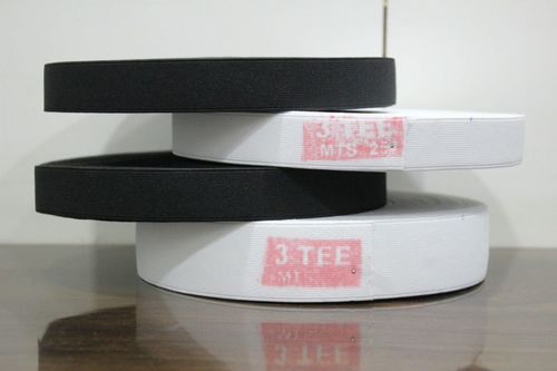 White And Black Narrow Woven Fabric Tapes