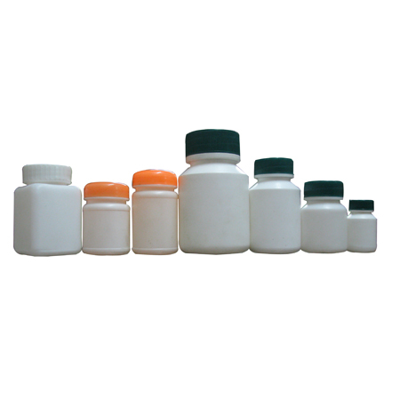 Square and Round Plastic Bottle for tablet
