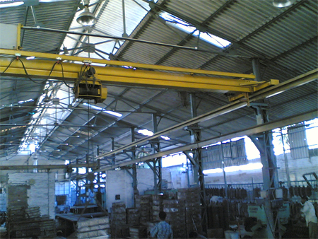 Single Girder Crane With Wire Rope Hoist