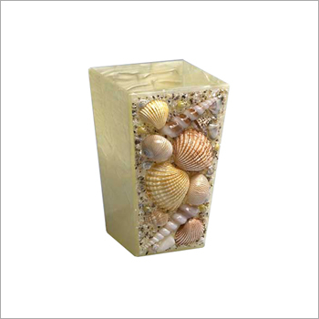 Shell craft flower stand