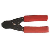 Cable Cutter - Mild Steel, 6 Inch | Red Plastic Handle, Spring-loaded Lock, Ideal For Cutting Copper & Aluminum Cables