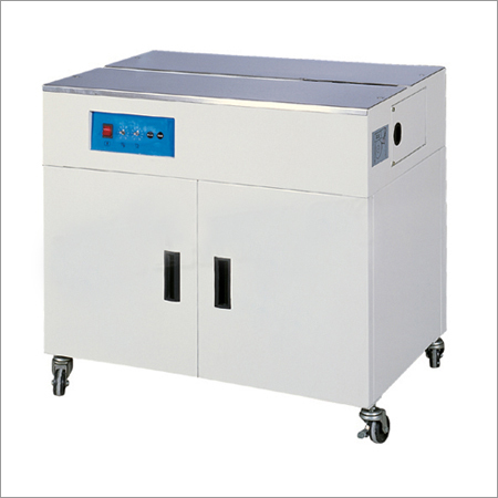Semi-Automatic Strapping Machine - Stainless Steel, 1490x565x460 mm, White | Low Power Consumption, High Efficiency, Instant Heating, Electromagnetic Clutch