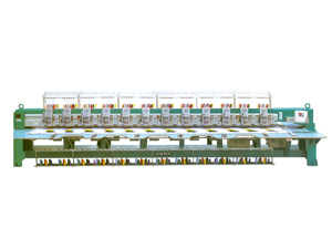 Chenille Combination Embroidery Machine - Metal 580*(680-900) mm Green 6 Heads | Auto Color Change Auto Trimming Auto Height Control Loop/Chain Stitch