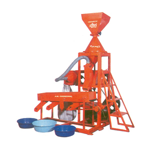 Semi Automatic Mini Dal Mill