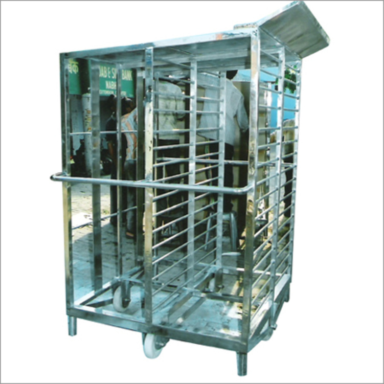 Dairy Plant Trolley - Color: Silver