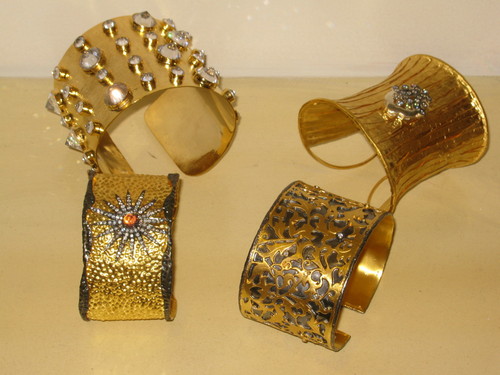 Gold Plated Silver Cuffs 