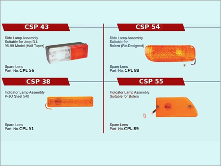 Front & Back Tail Light - Plastic & Halogen, Red Amber, 12V | Durable, Bright, Easy Install, SAE DOT