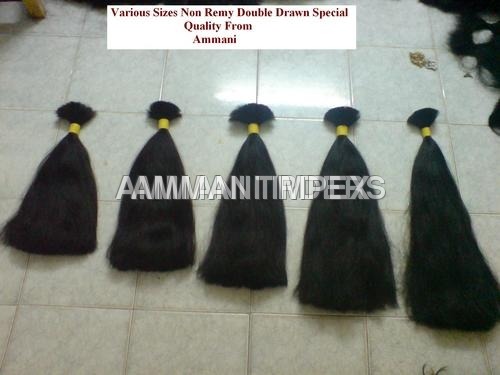 Non Remy Double Drawn Hair Special Quality