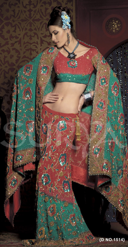 Party Wear Georgette Lehenga