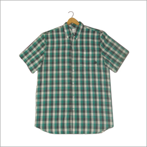 Half Sleeves Checked Shirt