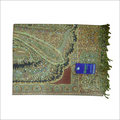 Beads Embroidery Viscose Stole - Viscose, 70x20 Inch, Green | Elegant Design, Warm, Soft Texture, Attractive Embroidery