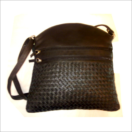 Leather Designer Shoulder Bag - Genuine Leather, 10x8x3 Inches, Dark Brown | Stylish Design, Zipper Closure, Adjustable Strap, Spacious Interior