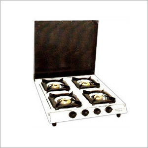 Four Burner LPG Stove With Lid